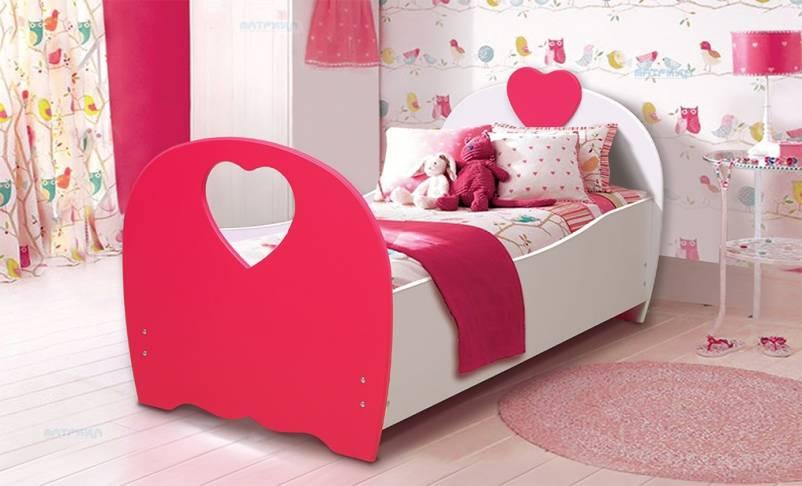 Кровать детская «Сердце» (МДФ мат.)